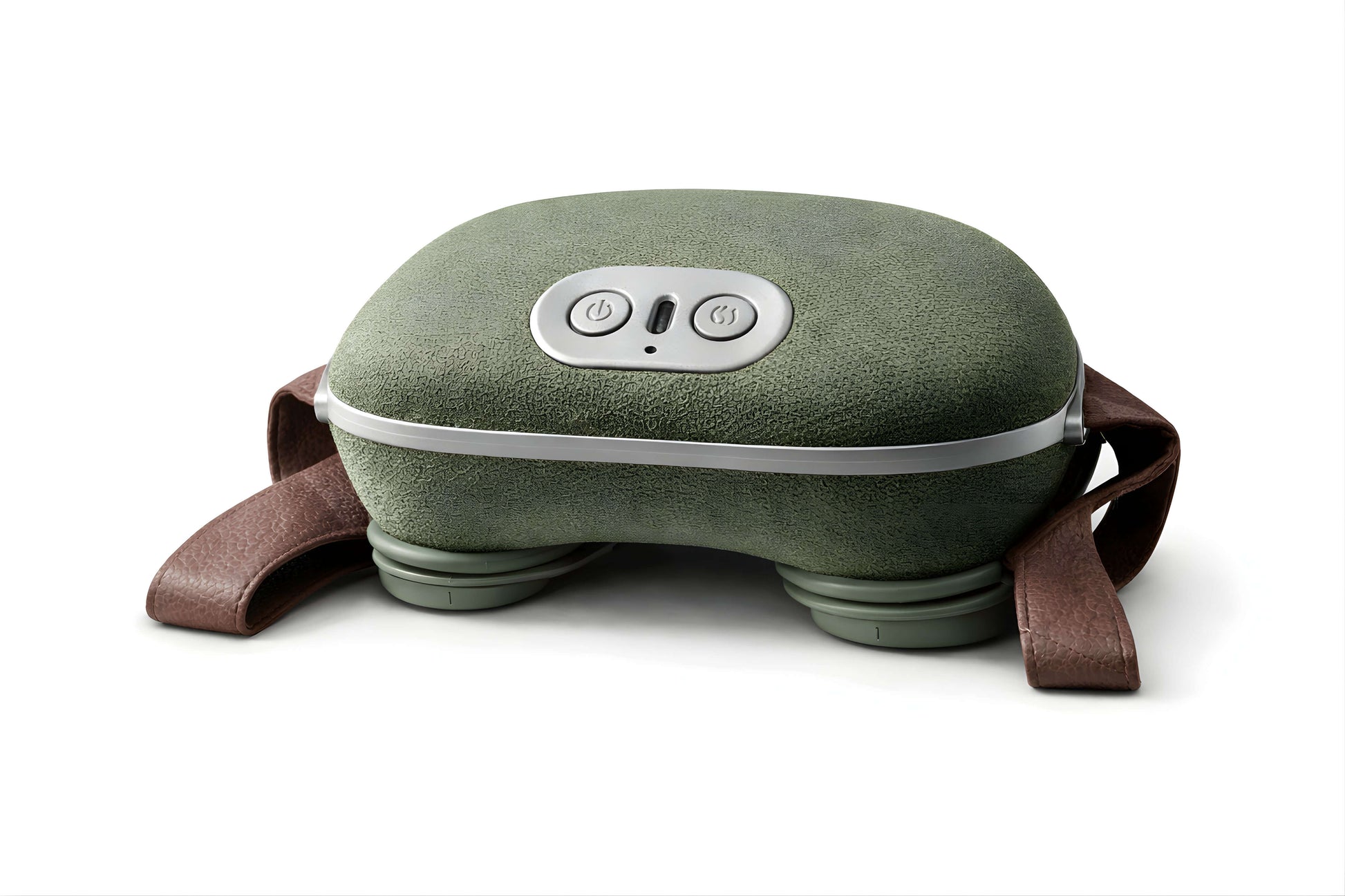 Neck massager device with deep kneading technology and heat for cervical pain relief